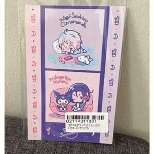 Blue Lock X Sanrio Postcard Seishiro Nagi Mikage Reo Kuromi Cinnamoroll